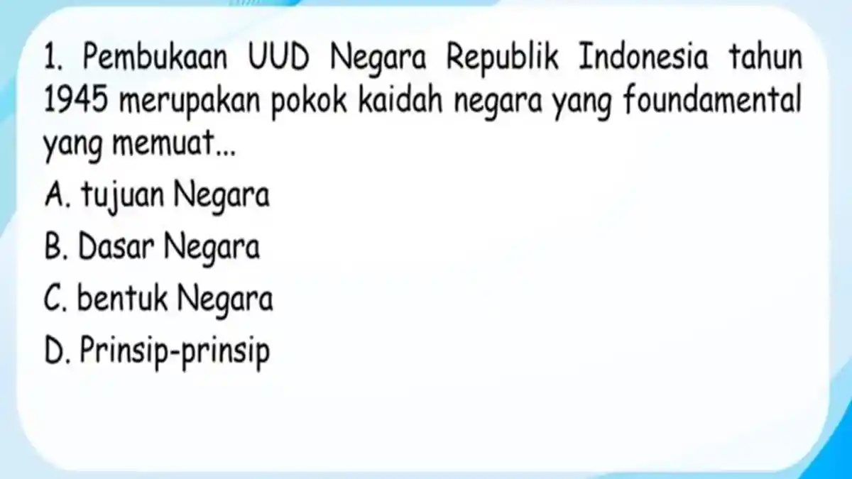 10 Latihan Soal Dilengkapi Pembahasan Kunci Jawaban Mapel PPKN Kelas 8 SMP/MTs Materi Bab 2