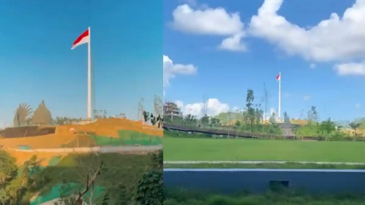 Viral Penampakan Tiang Bendera 79 Meter di IKN Kaltim, Diklaim Tertinggi di Indonesia