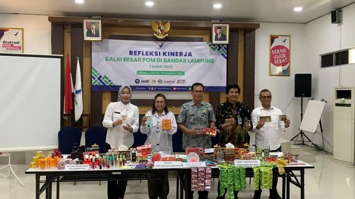 BBPOM Bandar Lampung Temukan 24 Kasus Pelanggaran Obat dan Makanan Sepanjang 2023