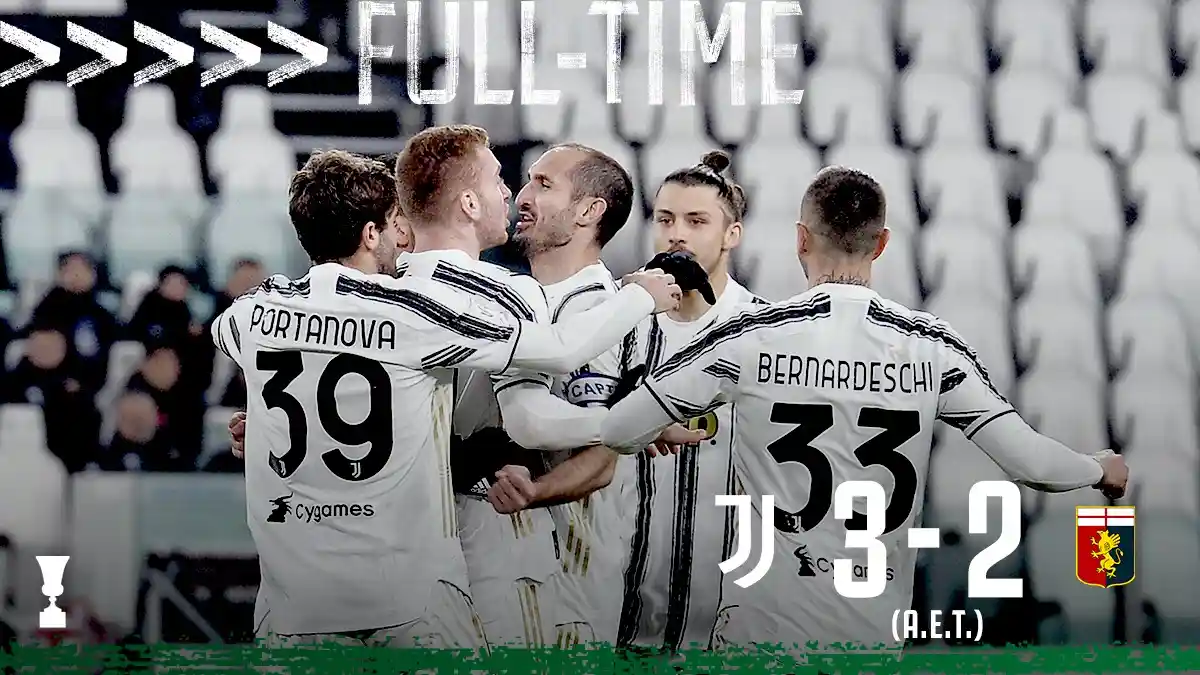 Hasil Coppa Italia Juventus vs Genoa, Cristiano Ronaldo Cadangan, Juventus Menang Saat Extra Time