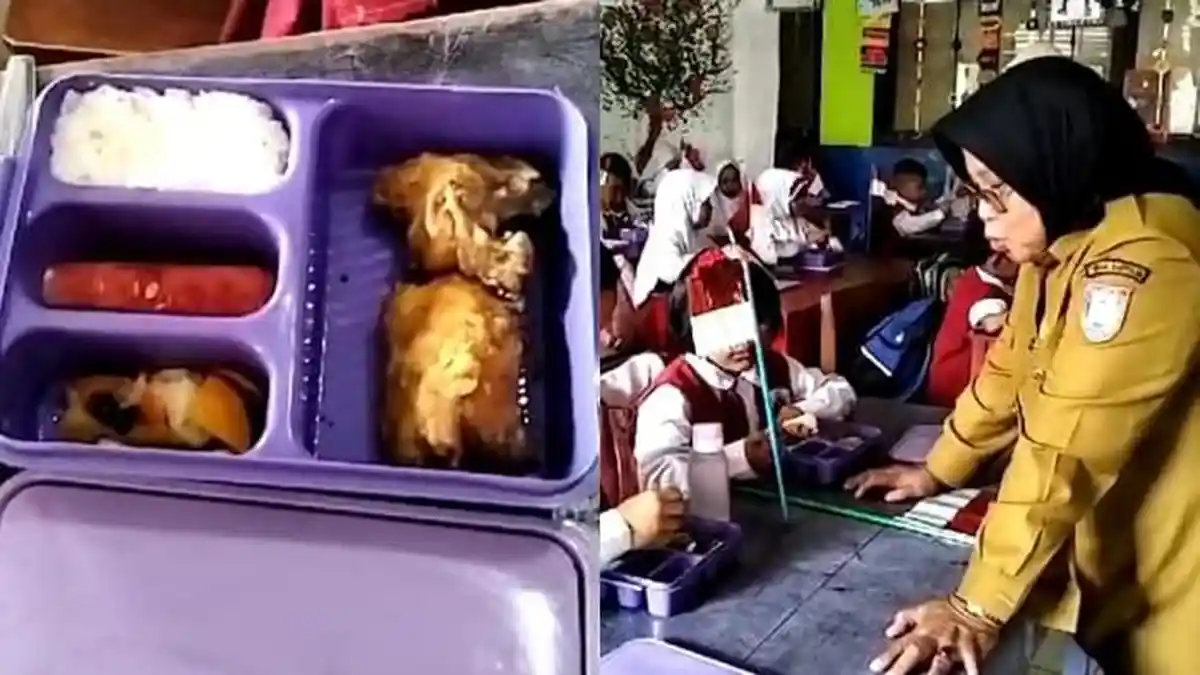 Daftar Menu Makan Siang Gratis di Banyuasin, Ada Ayam, Sayur, Hingga Semangka, Namun Tak Ada Susu