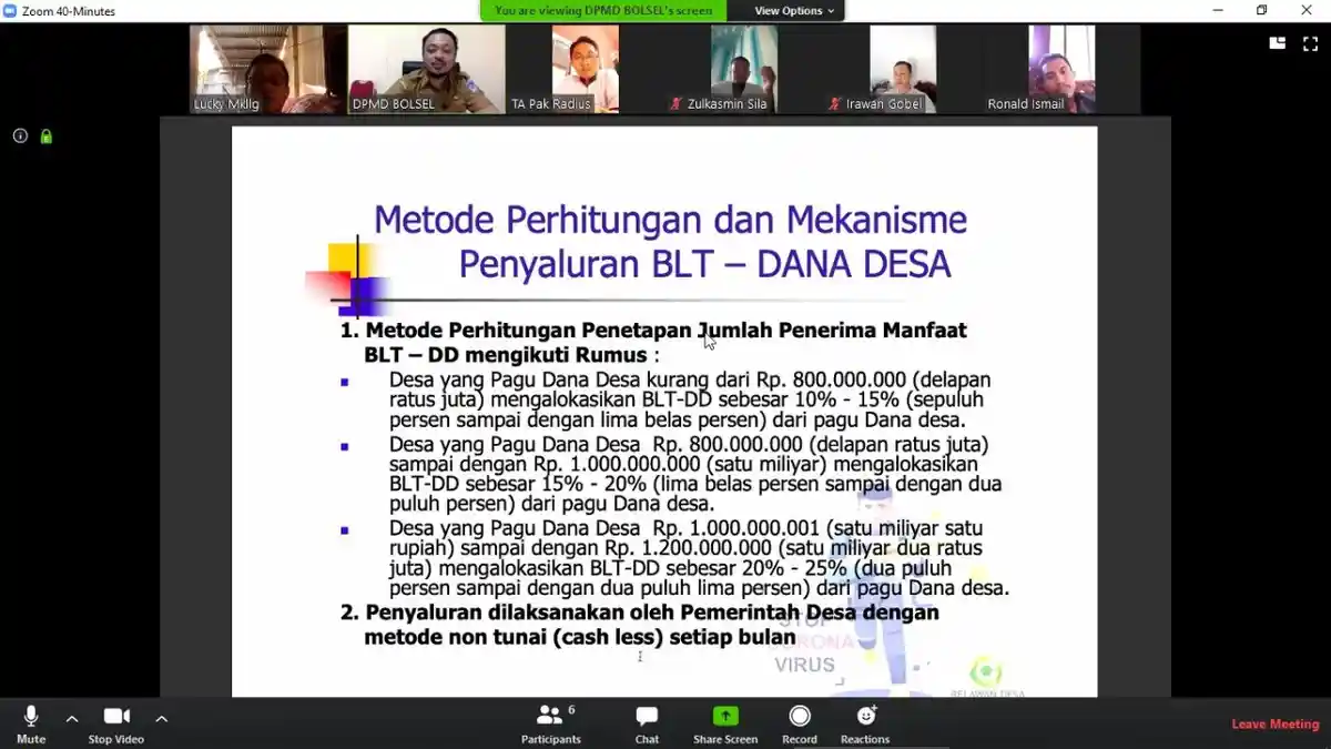 Warga Kurang Mampu di Bolsel Bakal Terima Bantuan dari Dana Desa
