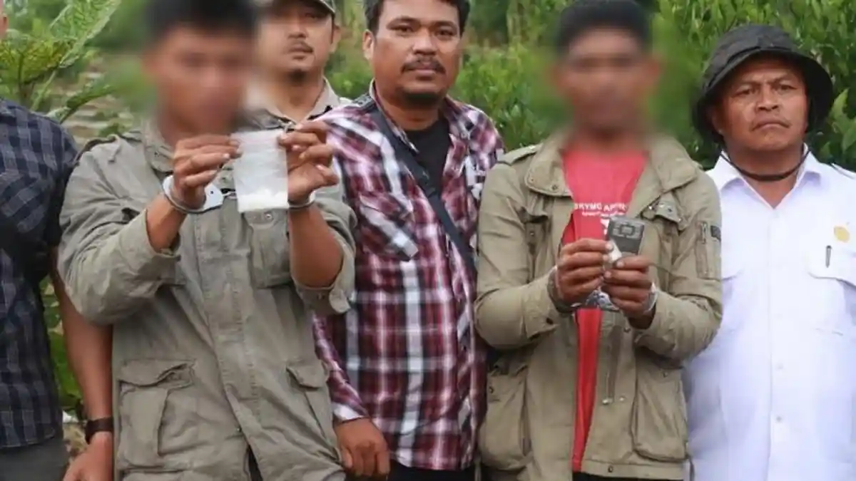 Kapolres Simalungun Gerebek Gudang Jeruk, Tangkap Petani yang Nyambi Jual Sabu