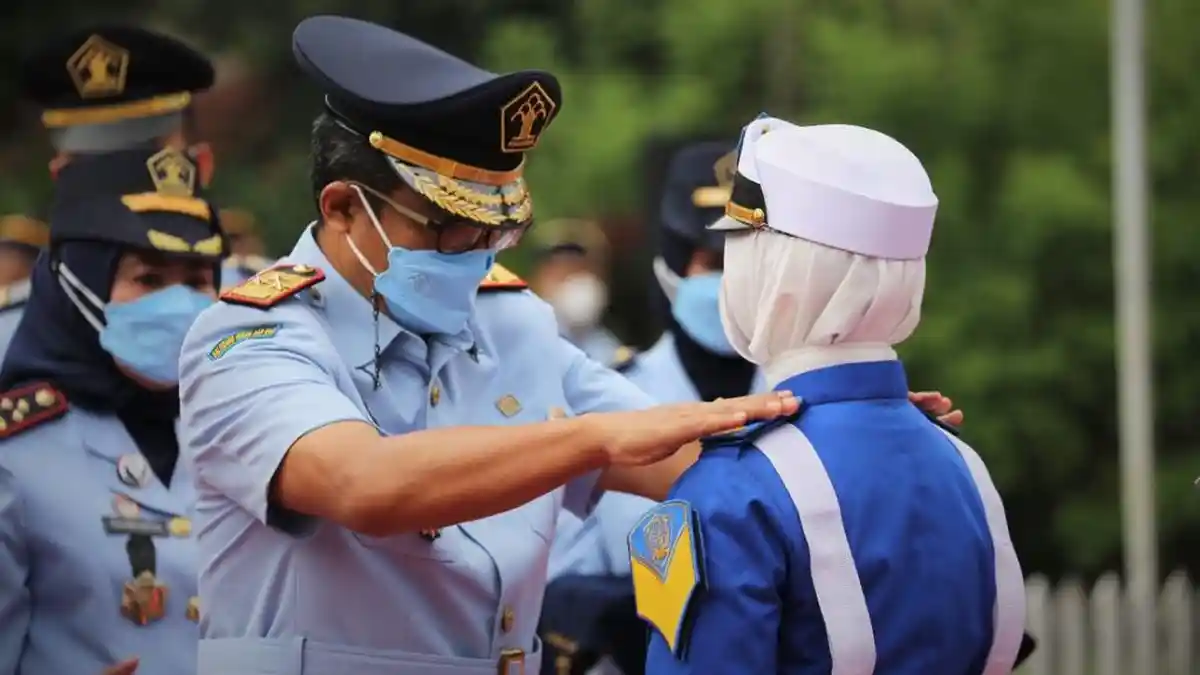 BPSDM Hukum dan HAM Lantik 650 Taruna Poltekip & Poltekim di Tengah Pandemi Covid-19