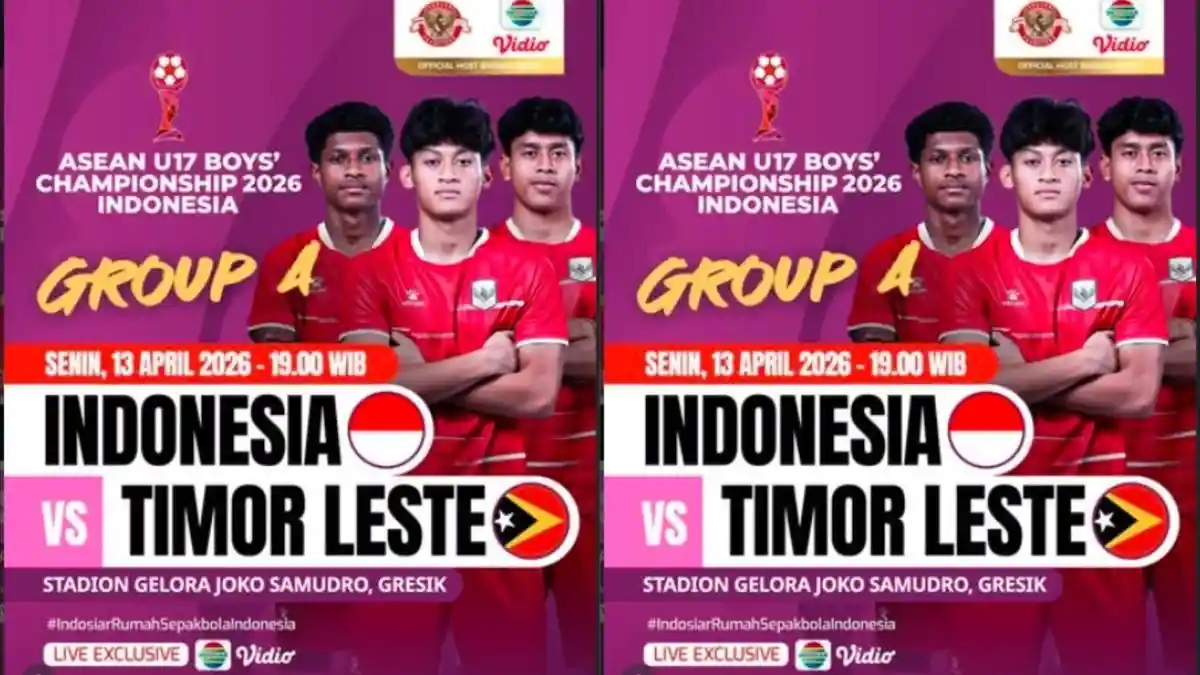 Jadwal Terbaru Timnas Indonesia U17 vs Timor Leste di Piala AFF U17 2026 Live Indosiar