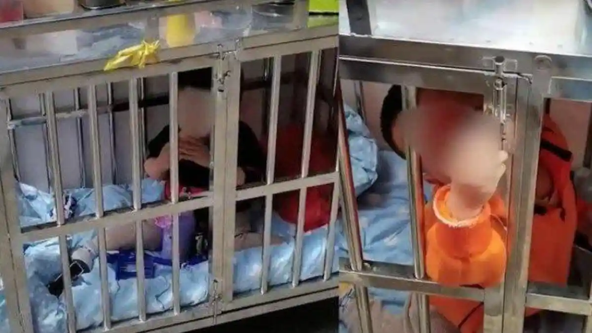 VIRAL Bocah 2 Tahun Dikurung dalam Sangkar Lantaran si Ayah Kecanduan Game, si Ibu Hanya Pasrah