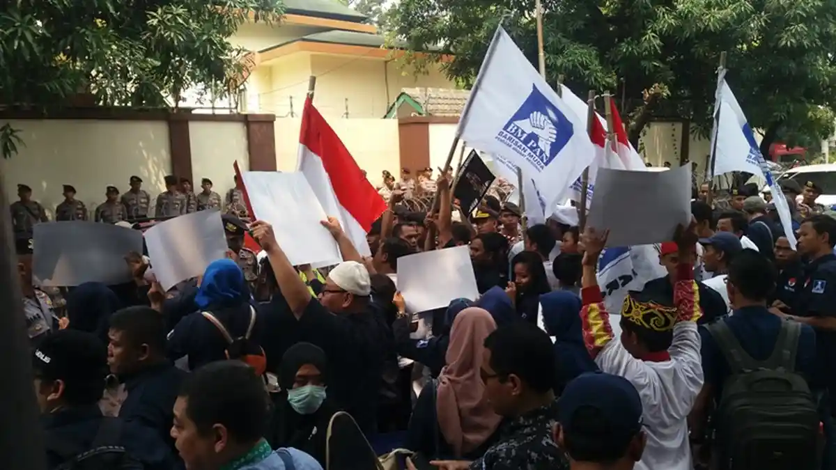 Giliran BM PAN Geruduk Kedubes Myanmar
