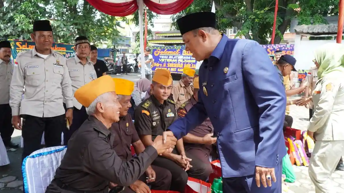 Hadiri Silaturahmi Veteran Pejuang 45, Syah Afandin Ingatkan Generasi Muda untuk Bekerja Keras
