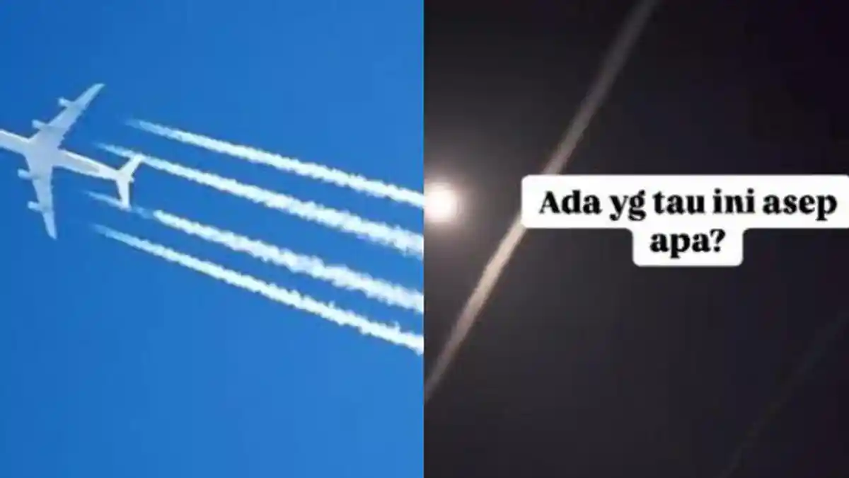 Heboh Pesawat Sembur Asap Putih di Langit Malam Depok, Diduga Penyebar Virus, Apa Itu Chemtrail?