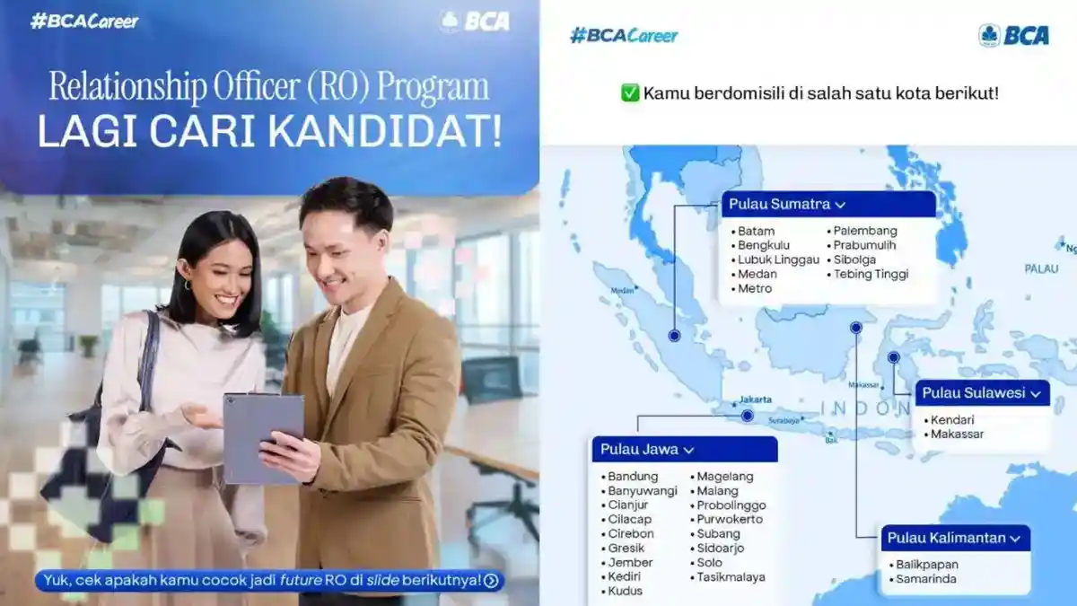 Lowongan Kerja di BCA, Lokasi Tes Ada di Balikpapan dan Samarinda, Penempatan di Seluruh Indonesia - Tribunkaltim.co