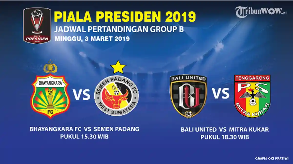 Jadwal dan Link Live Streaming Piala Presiden 2019 Bali United vs Mitra Kukar