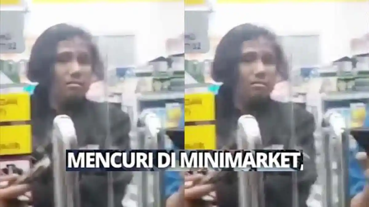 Melas! Maling di Pasuruan Jatim Panik Aksinya Kepergok, Dikurung Karyawan Minimarket, Jadi Tontonan