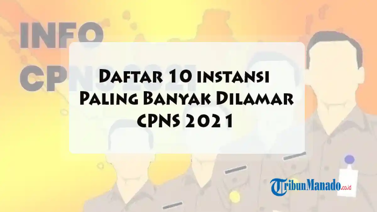 CPNS 2021, Berikut Daftar 10 Instansi yang Paling Banyak Dilamar, Lengkap Jadwal Pendaftaran
