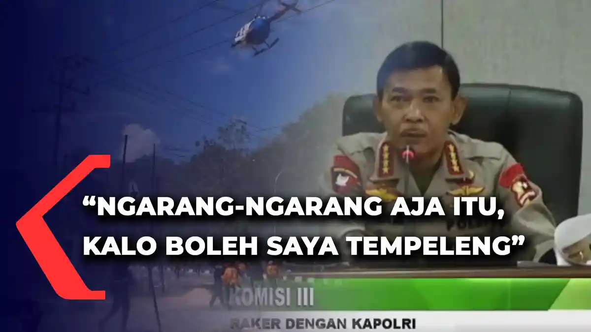 Geram Ada Anggotanya Bubarkan Demo Mahasiswa Pakai Helikopter, Kapolri: Kalau Boleh Saya Tempeleng