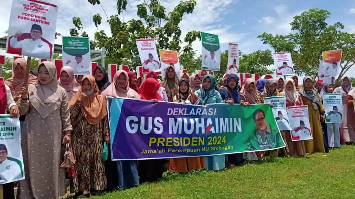 Begini Alasan Jamaah Perempuan NU Grobogan Deklarasi Dukung Gus Muhaimin Capres 2024