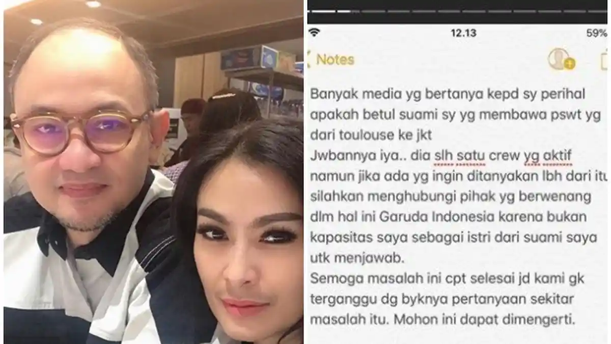 Dirut Garuda Dicopot dan sang Suami Satrio Dewandono Disebut Punya Peran, Begini Curhat Iis Dahlia