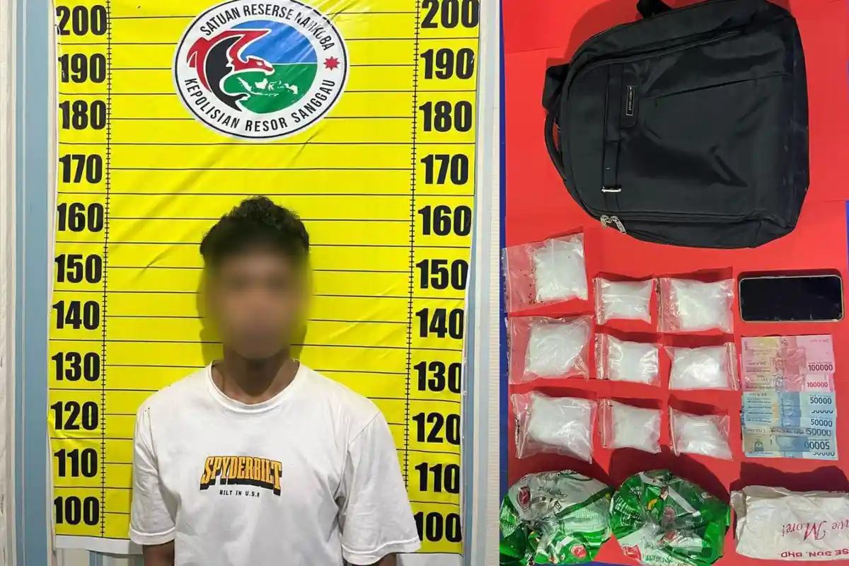 Polres Sanggau Ungkap Peredaran Narkotika di Perbatasan Entikong, Sita 670,76 Gram Sabu