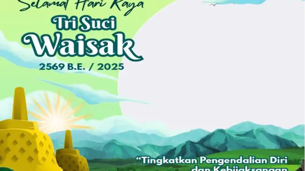 11 Link Twibbon Hari Raya Waisak 2025 Paling Menarik Bisa Diunduh Secara Gratis