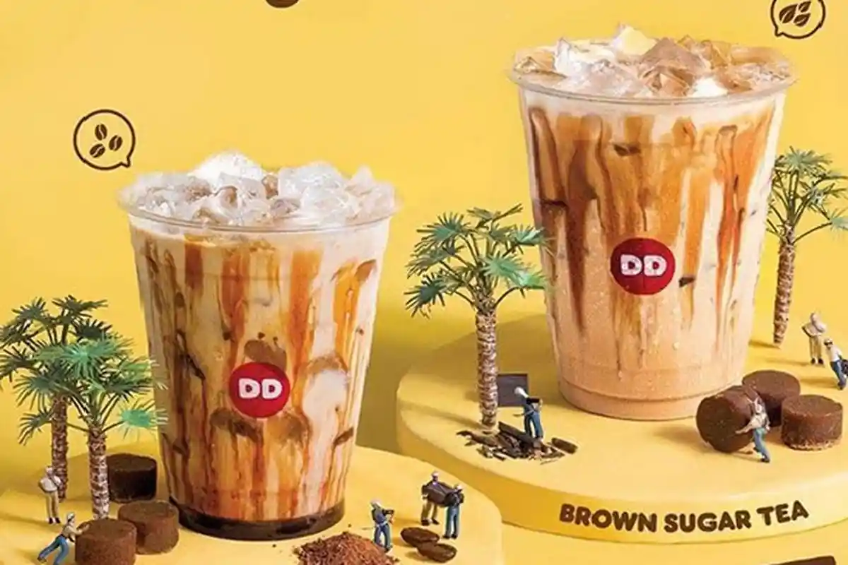 Promo Dunkin Donuts, Buy 1 Get 1 Pembelian Coffee Brown Sugar atau Tea Brown Sugar