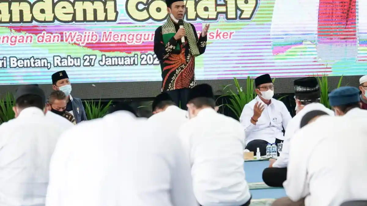 UAS Datang ke Bintan, Pimpin Zikir dan Doa Bersama di Tengah Pandemi Covid, Ini Pesannya
