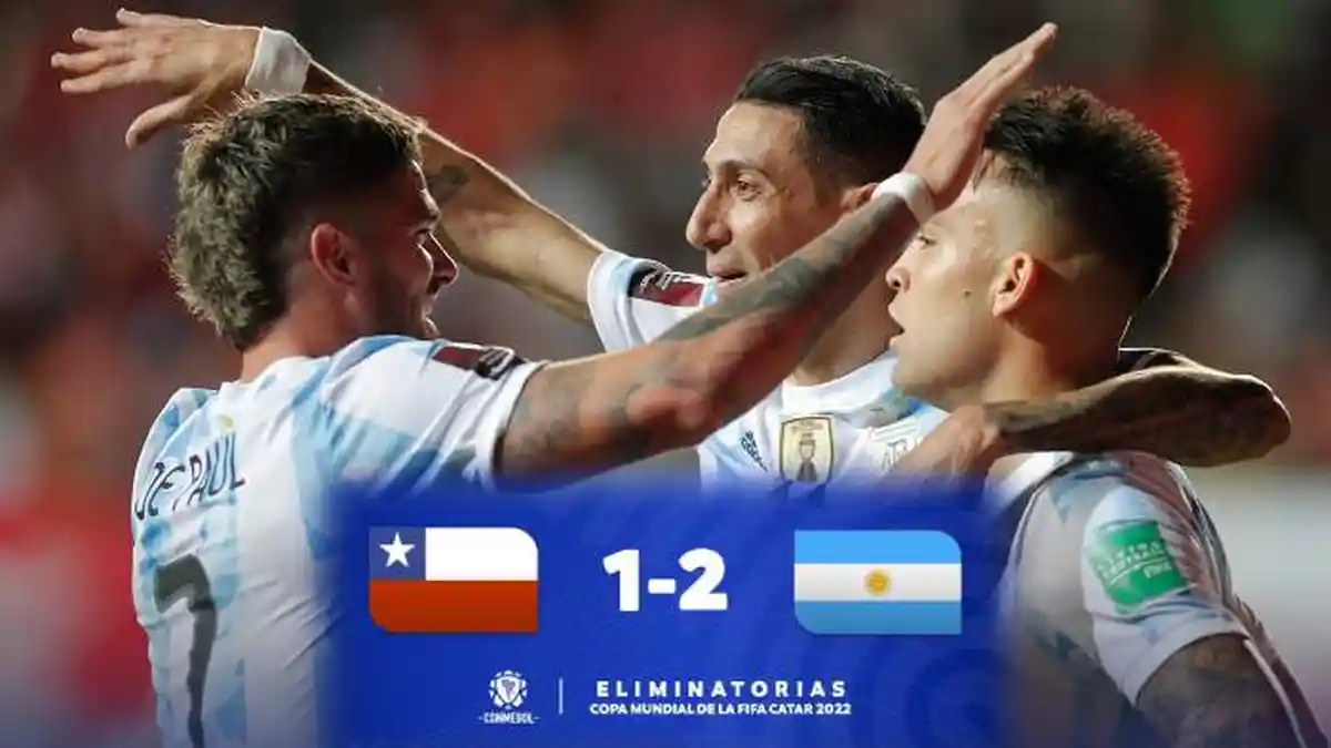 Hasil Chile vs Argentina, Angel Di Maria & Lautaro Martinez Cetak Gol, Argentina Menang