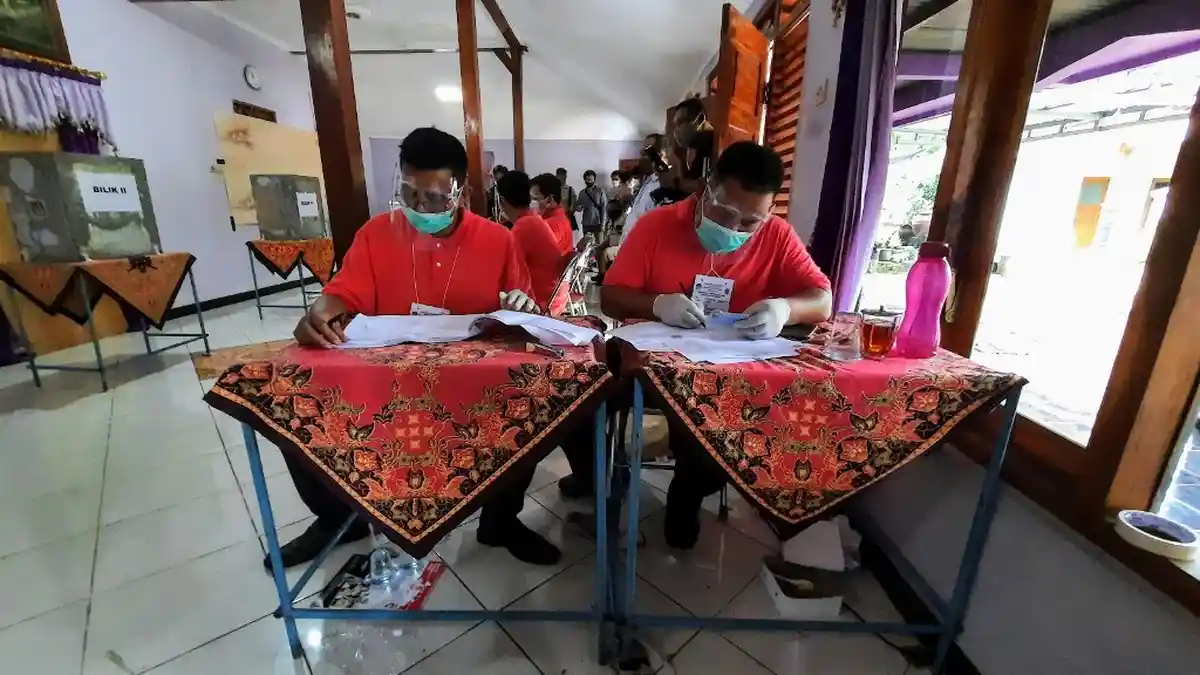 Cerita Bertugas Saat Pandemi, KPPS Pilkada Gunungkidul : Berat Tapi Harus Ikhlas