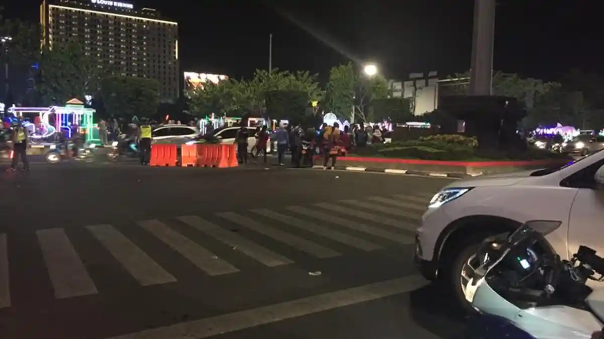 Malam Ini, Lapangan Pancasila Simpanglima Semarang Penuh Pengunjung