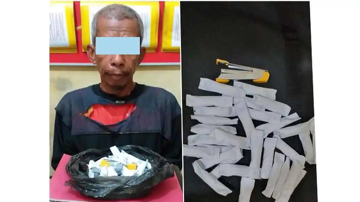 Polisi Tangkap Kakek 68 Tahun Bersama 30 Paket Ganja di Rumahnya