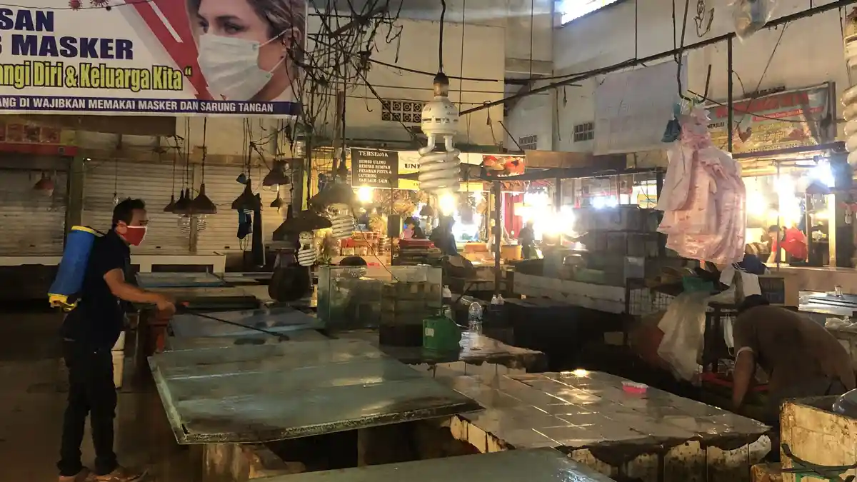 Pedagang Pasar Cipta Puri Batam Menjerit, Omzet Menurun Sejak Ada Kabar Hoaks Covid-19
