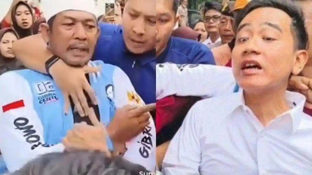 Sosok Pria yang Tarik Leher Gibran Nyaris Terjengkang, Disebut Pendukung Prabowo, Begini Nasibnya