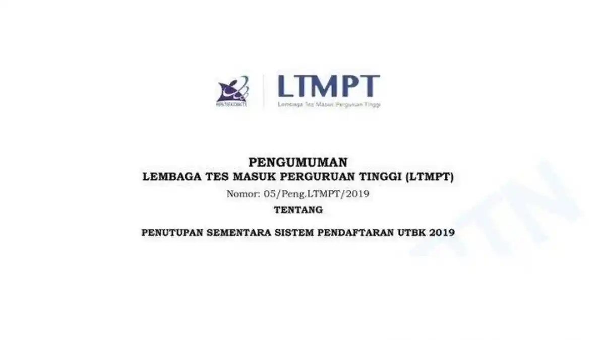 3 Jalur Penerimaan Mahasiswa Baru PTN Tahun 2020, Berikut Jadwal Lengkapnya Cek di ltmpt.ac.id