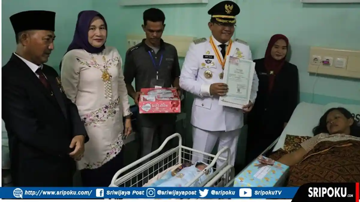 Lahir Tepat 17 Agustus, Empat Bayi Di Muba Langsung Dibuatkan Akte Kelahiran dan KIA