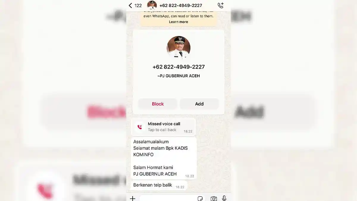 Waspada Penipuan yang Mengatasnamakan Pj Gubernur Aceh