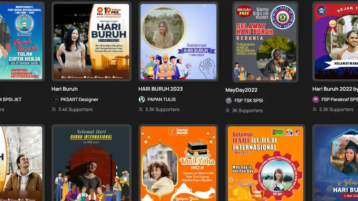 20 Link Twibbon dan Ucapan Selamat Hari Buruh 1 Mei 2025, Lengkap Quotes hingga Caption Medsos 