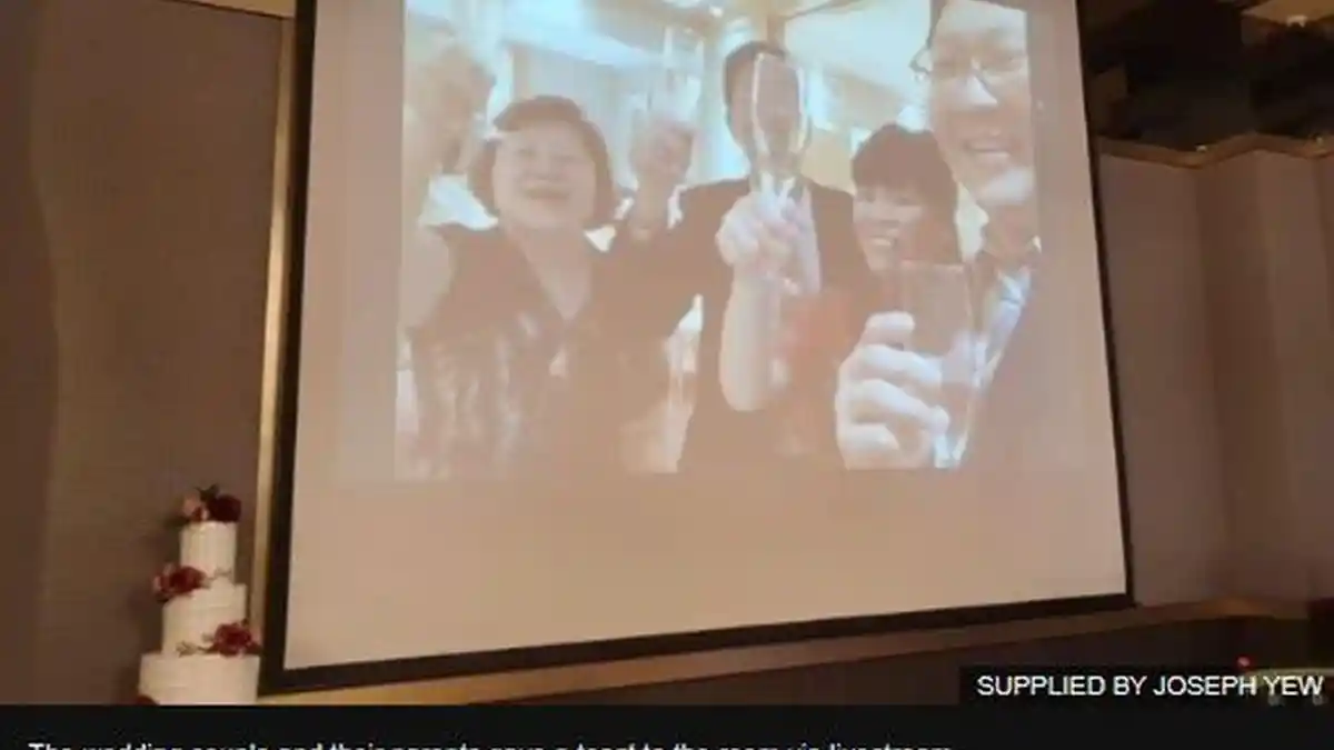 Gara-gara Virus Corona, Pasangan di Singapura Gelar Pesta Pernikahan secara Live Streaming