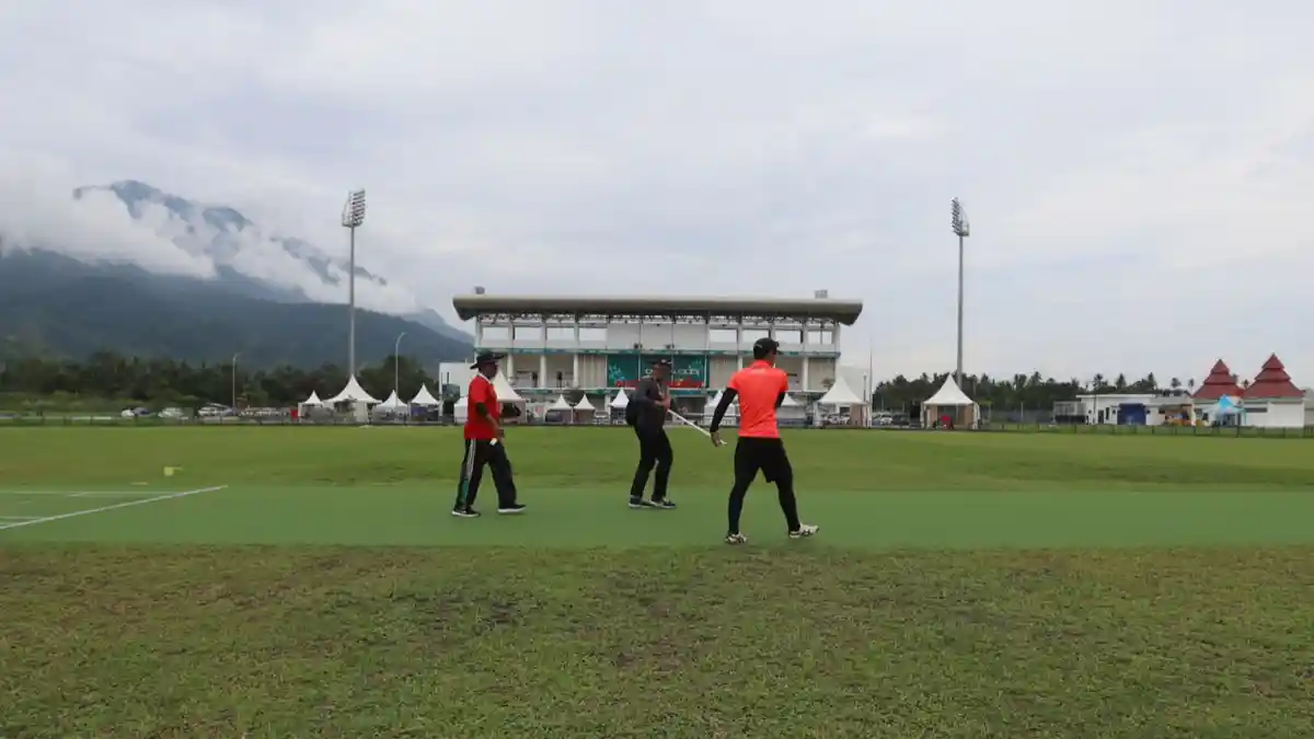 Begini Persiapan Venue Cricket di PON XX Papua