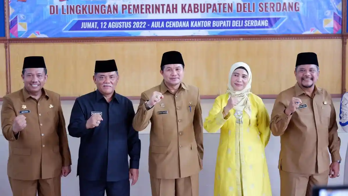 Lantik Kepala Disdukcapil, Wabup Deliserdang Ali Yusuf Minta Layani Pendataan Masyarakat Dengan Baik