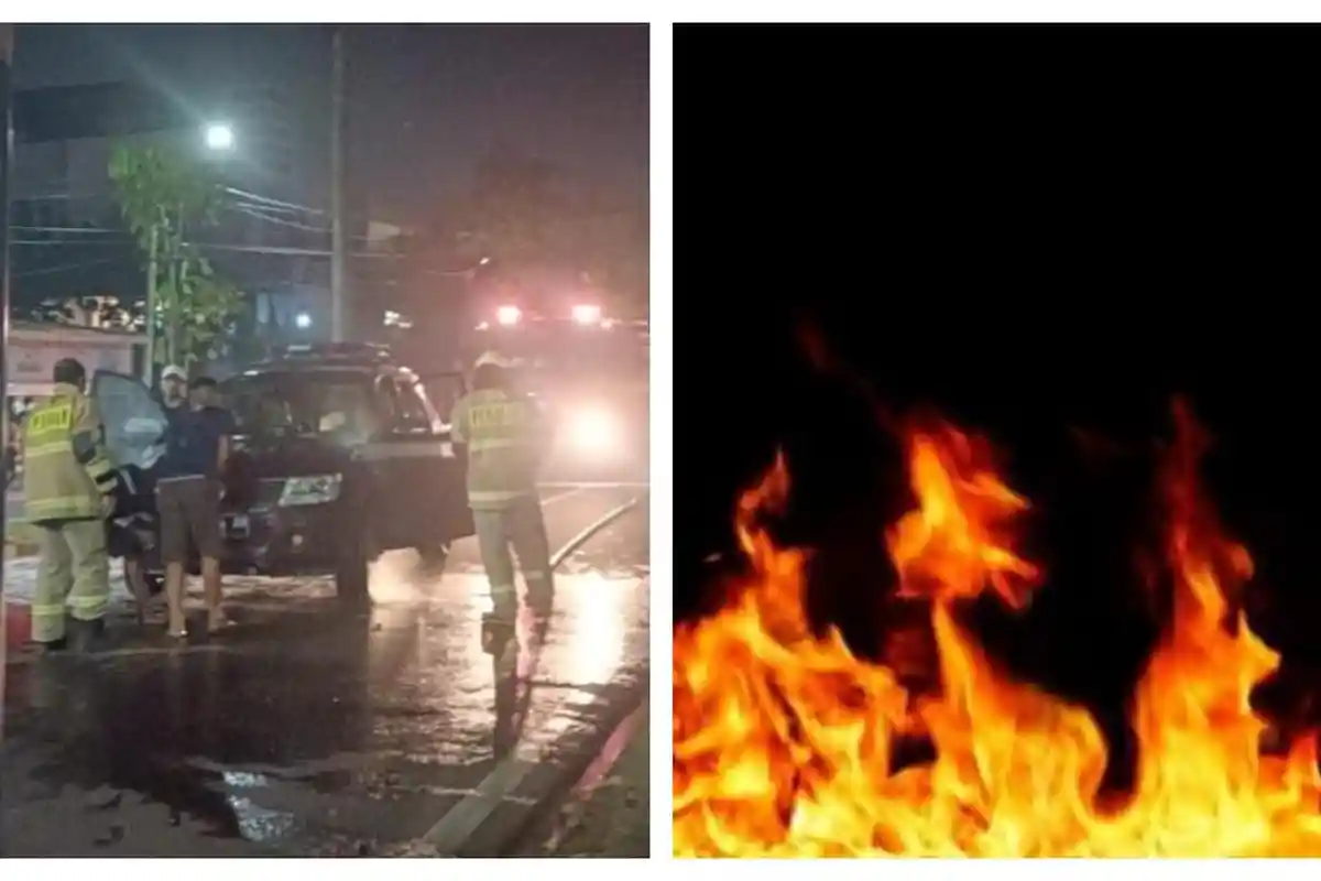 Malam Bikin Geger Api Tiba-tiba Melalap Mobil di Tol Dalam Kota: Jalanan Sempat Macet 1,5 Jam