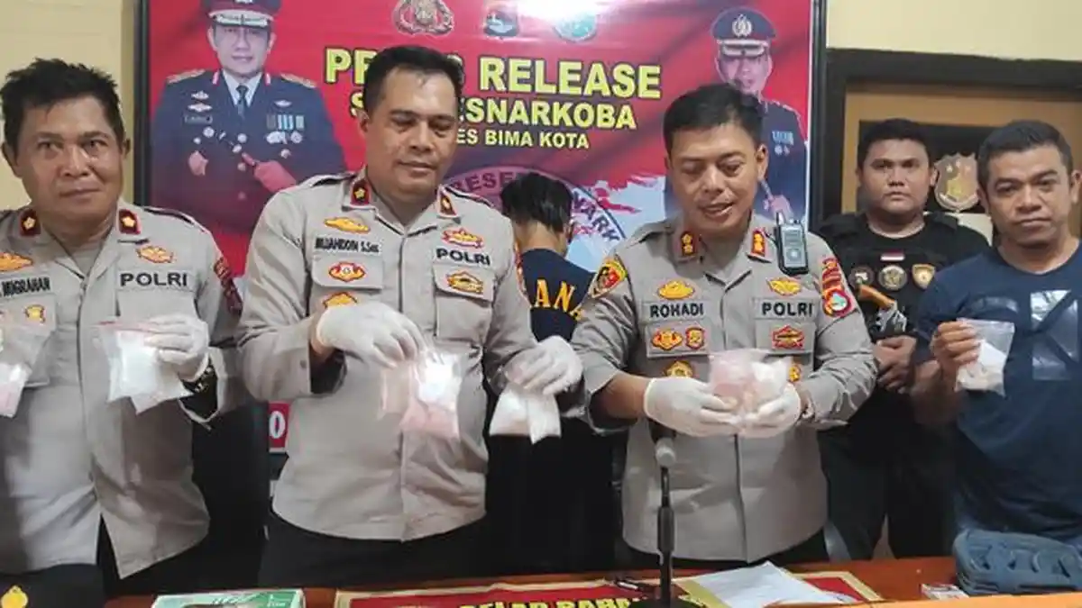 Harga Narkoba Seberat 1 Kilogram Lebih yang Diedarkan ASN di Bima hampir Rp 1 Miliar