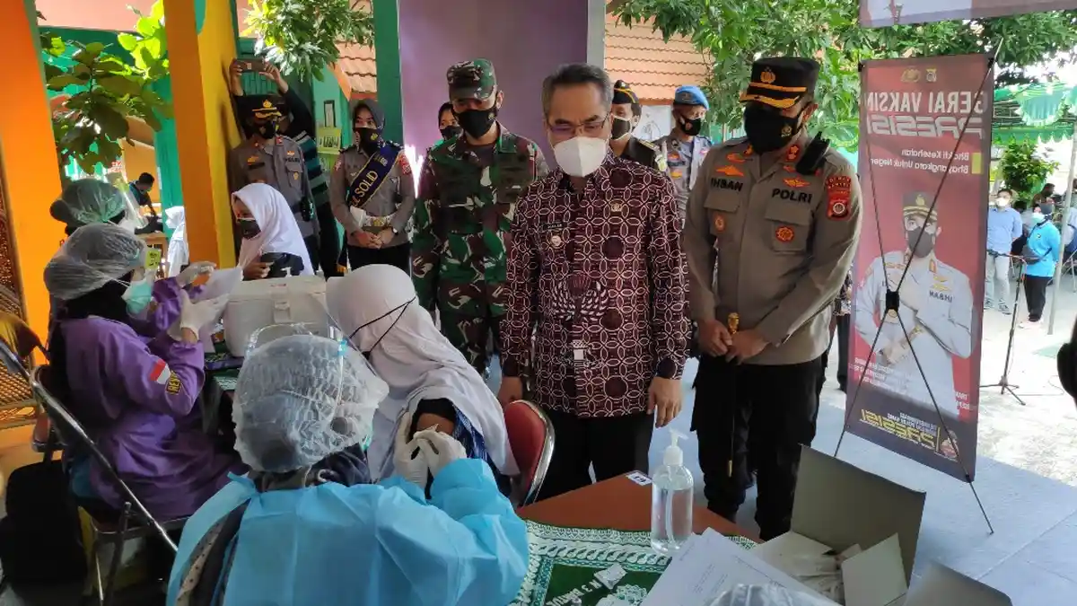 Ratusan Pelajar SMA di Bantul Jalani Vaksinasi Covid-19