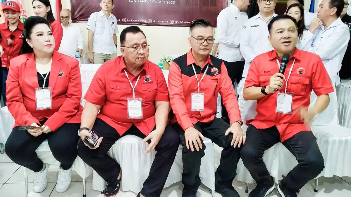 Daftar Nama Bakal Caleg PDIP Minahasa, Robby Dondokambey Targetkan Raih 22 Kursi