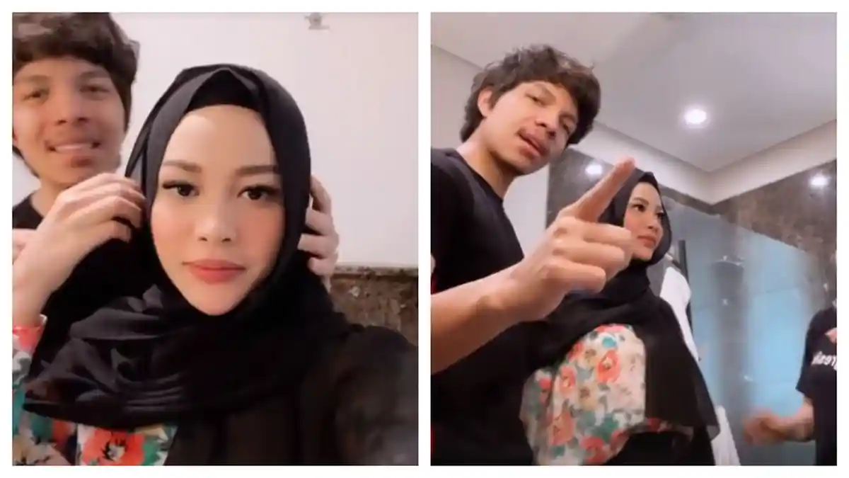 Pakaikan Aurel Hermansyah Kerudung agar Berhijab Cantik, Atta Halilintar: Kacau Banget