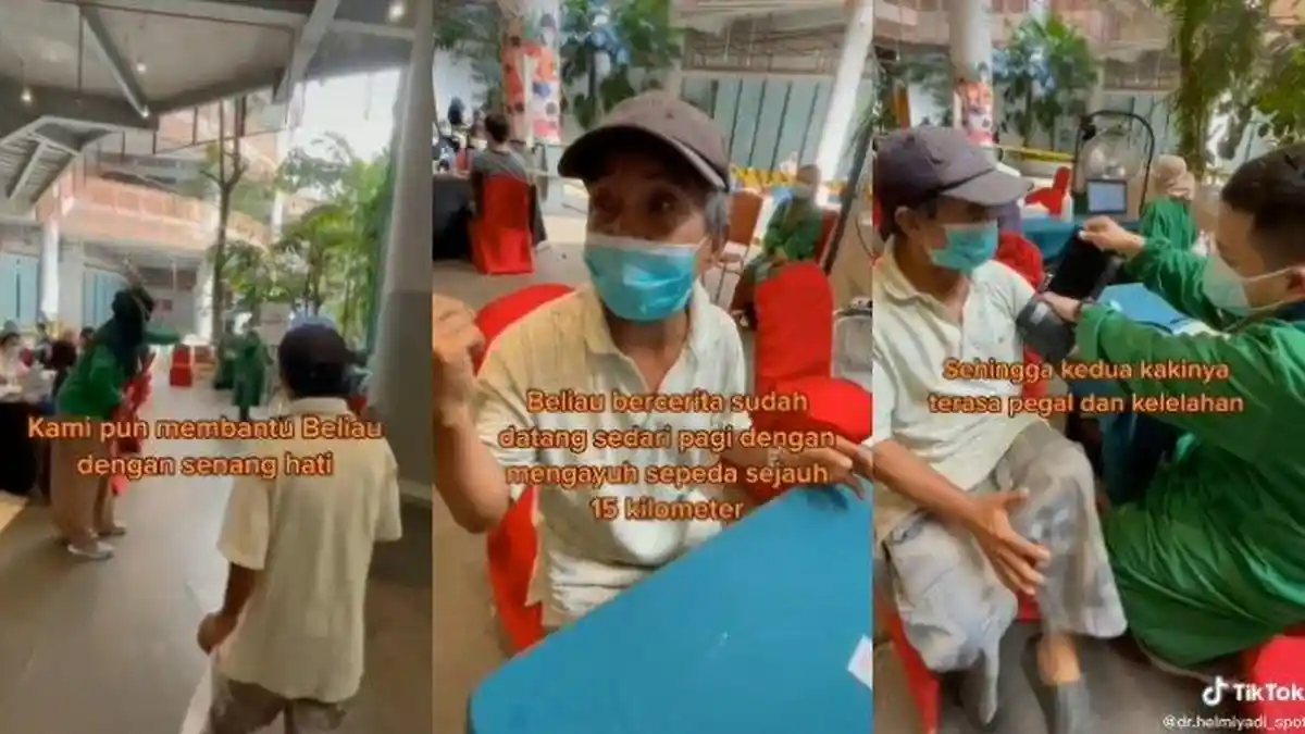 Berjam-jam Kakek Safar Cuma Berdiri Bingung di Lokasi Vaksin, Ternyata Mau Daftar Tak Punya Ponsel