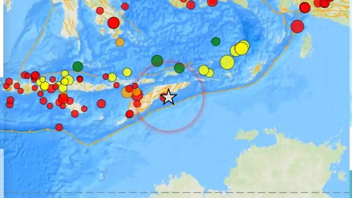 Gempa Bumi Terkini, Magnitudo 4.3 Guncang Timor Region dengan Kedalaman 5Kilometer