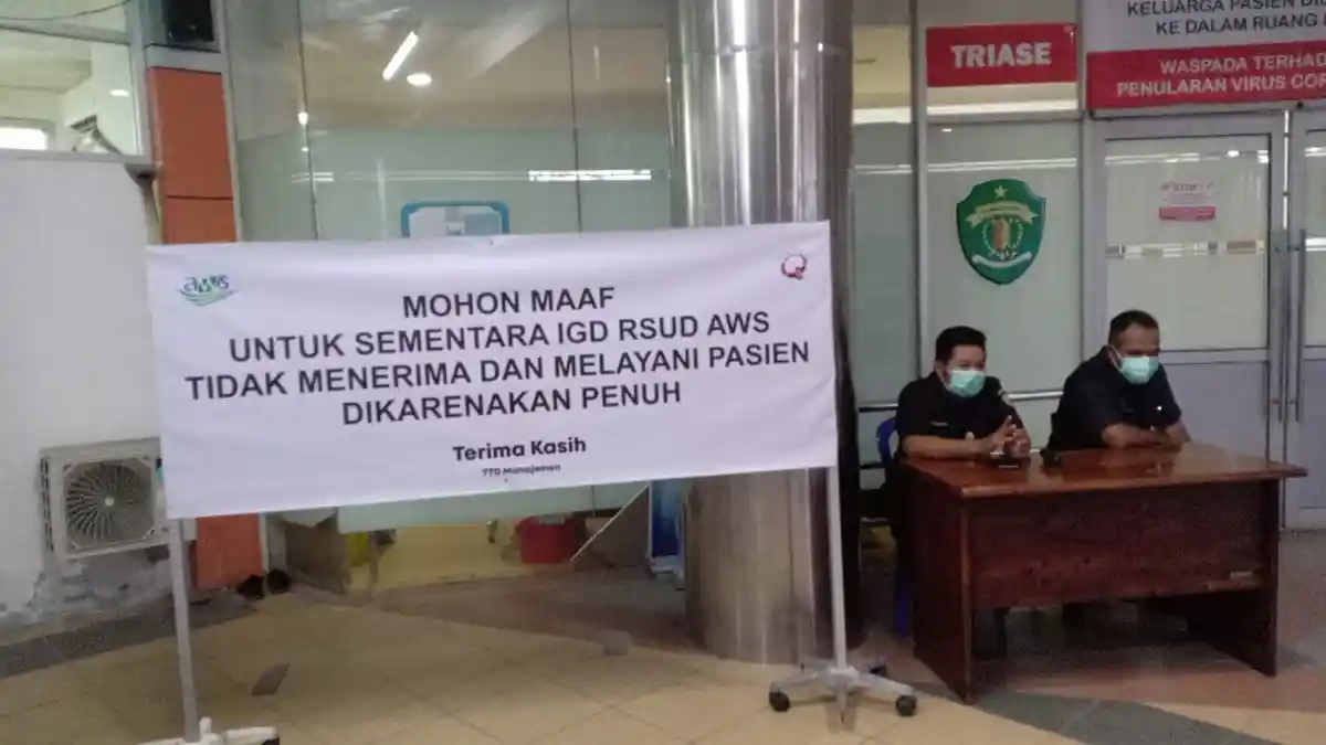 IGD RSUD AW Sjahranie Ditutup Sementara, Nakes Terkonfirmasi Positif Covid-19