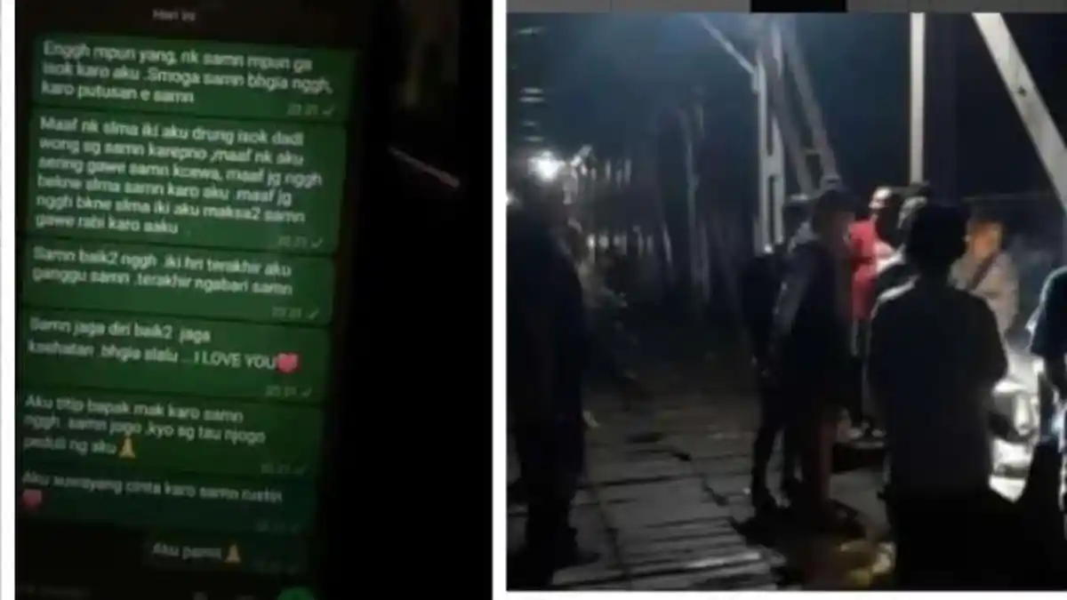 Pria di Bojonegoro Putus Cinta Loncat dari Jembatan, Sempat Kirim Pesan ke Mantan Pacar: Aku Pamit