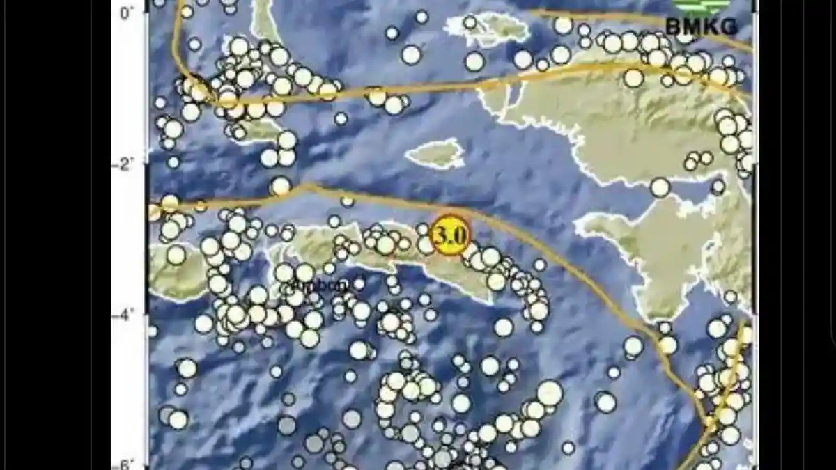 Info BMKG: Terjadi Gempa Bumi di Seram Bagian Timur, Provinsi Maluku Pagi Ini, Senin 1 Juni 2026