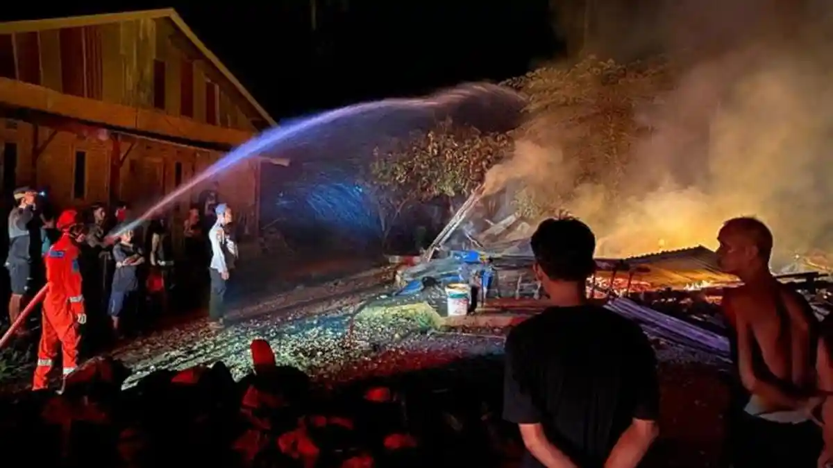 Kronologi Kebakaran Rumah Warga di Desa Unamendaa Wundulako Kolaka, Kerugian Ditaksir Rp70 Juta