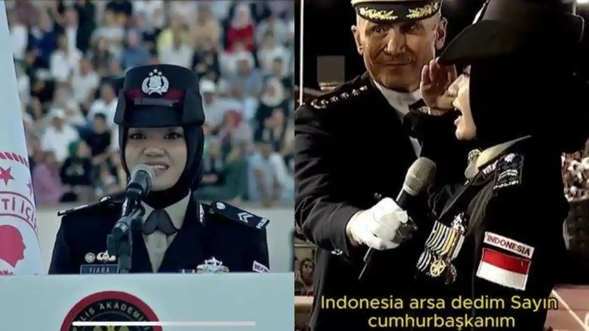 Sosok Briptu Tiara Nissa, Polwan Polda Jatim Lulusan Berprestasi Akpol Turki, Diwisuda Erdogan