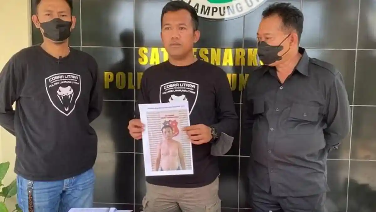 Pemuda Pemakai Sabu di Lampung Utara Diringkus Polisi di Rumahnya